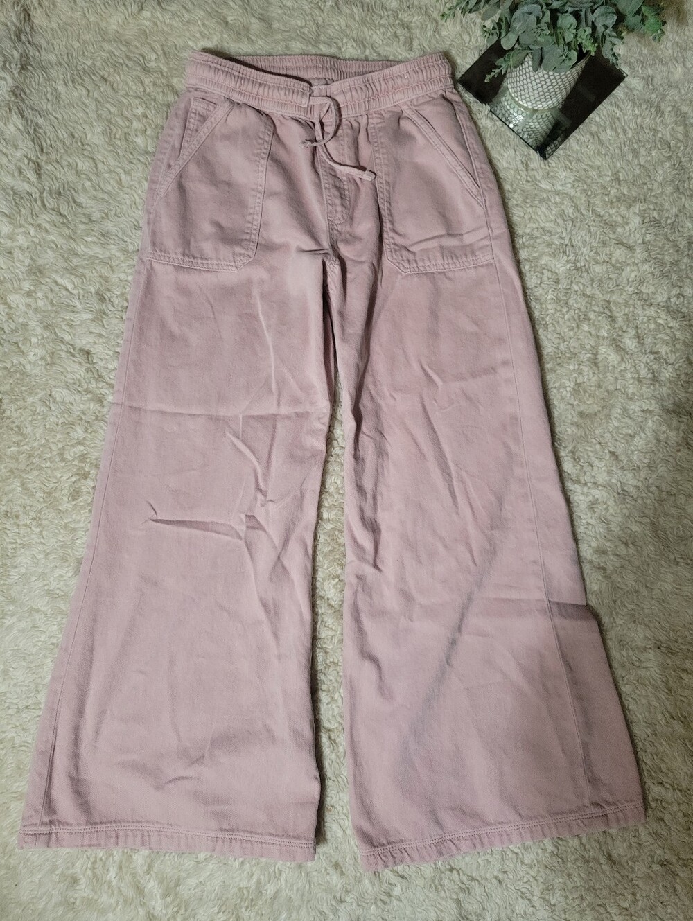 GAP Pull On Baggy Pants Girls XL Or Petite Size 24P | Pink | Like New W24 X L25